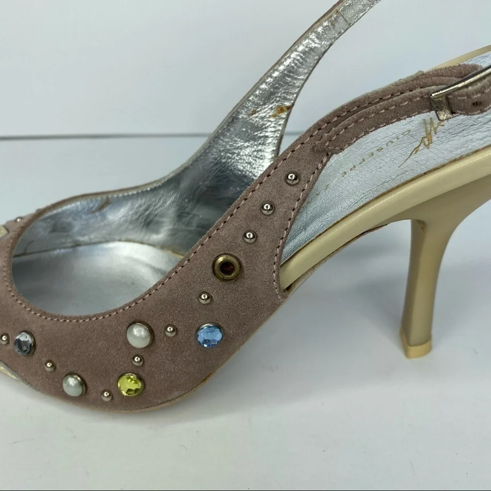 𝅺giuseppe Zanotti Suede Heels Never Worn - Picture 6 of 7